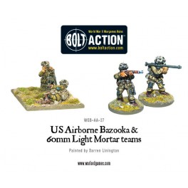 US Airborne Bazooka and 60mm light mortar teams