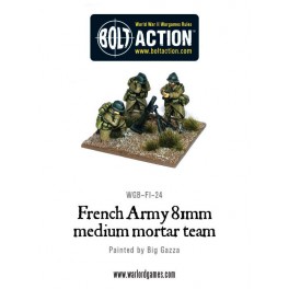 French Army 81mm medium mortar team