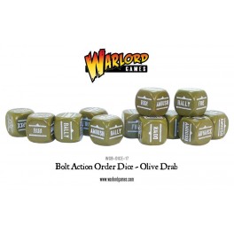 Bolt Action Orders Dice packs - Olive Drab