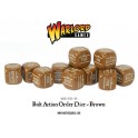 Bolt Action Orders Dice packs - Brown