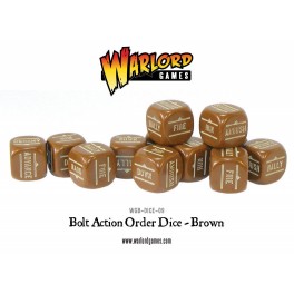Bolt Action Orders Dice packs - Brown