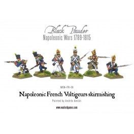 Napoleonic French Voltigeurs skirmishing
