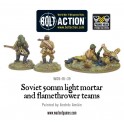 Soviet 50mm light mortar and Flamethrower teams