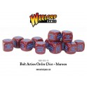 Bolt Action Orders Dice packs - Maroon