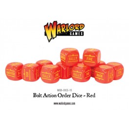 Bolt Action Orders Dice packs - Red