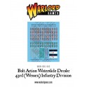 British 43rd (Wessex) Infantry Division decal sheet