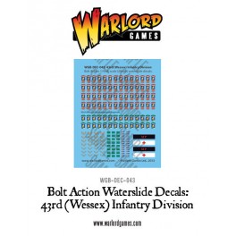 British 43rd (Wessex) Infantry Division decal sheet