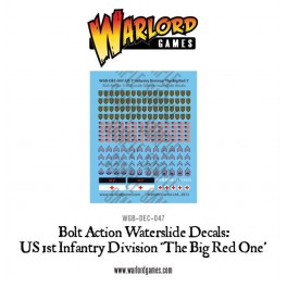 US 1st Infantry Division 'Big Red One' decal sheet