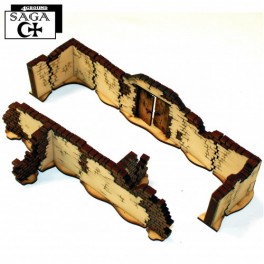 Arabic Tall Walls With Large Gate & T Sections Arabic Tall Walls With Large Gate & T Sections