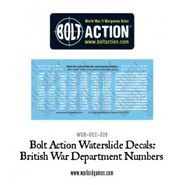 British War Department numbers