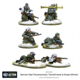 German Heer Panzerschreck, Flamethrower & Sniper teams (Winter)