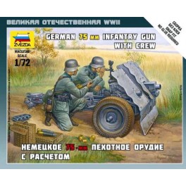 1/72nd Zvezda German 75mm Infantry gun