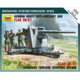 1/72nd Zvezda German 88mm Flak 36/37 gun