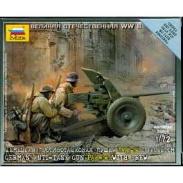 1/72nd Zvezda German Pak 36 anti tank gun