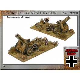 G-DAK-05 - Africa Korps sIG33, 15cm Infantry Gun & Crew