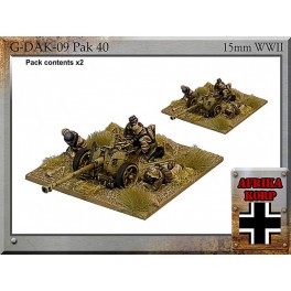 G-DAK-09 Africa Korps Pak 40, 7.5 cm Anti-tank Gun & Crew