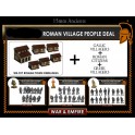 WE-SET-04 pack bourgade romaine avec civils