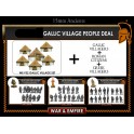 WE-SET-01 pack de village gaulois avec civils