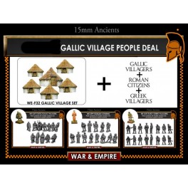 WE-SET-01 pack de village gaulois avec civils