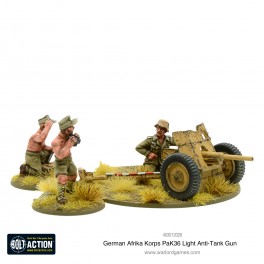 Afrika Korps Pak 36 light anti-tank gun